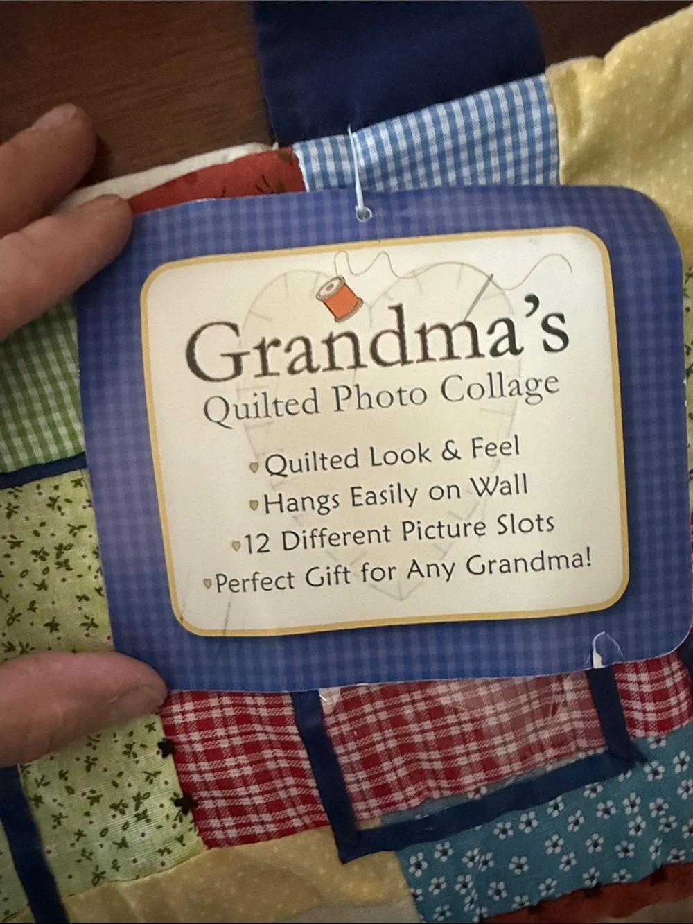 Grandma's Patchwork Hanging Quilt - Multi-Color Comfort picture insures